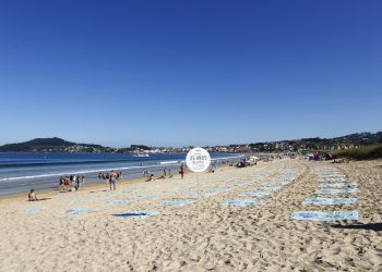 Sorpresa de cumpleaños en las playas de Nigrán