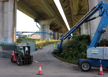 Fomento tiene previsto acabar el refuerzo del viaducto de la VG-20 en Vigo en otoño