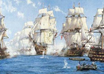 Lallemand entra con la escuadra francesa en Vigo; Nelson espera en Trafalgar