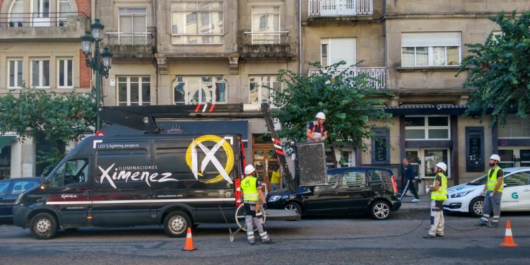 Vigo iniciará el montaje de sus luces de Navidad este 4 de agosto