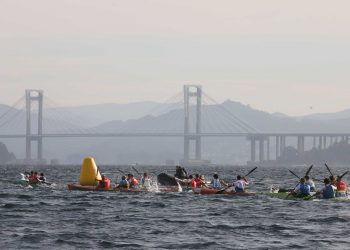 El Piragüismo Cambados brilla en el Trofeo Concello de Vigo