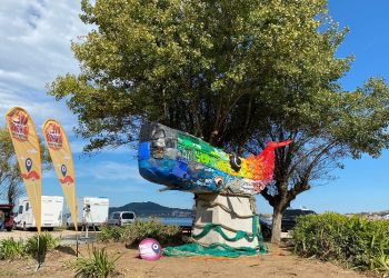 «Balmi», el bebé cachalote de Vive Nigrán, símbolo sostenible