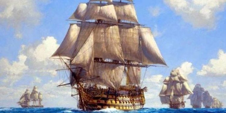 Llega a la bahía de Vigo la flota española de Indias con cargamento de oro y plata
