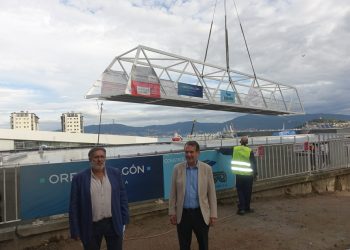Una pasarela ya une Vía Norte, Vialia Vigo y la Vía Verde