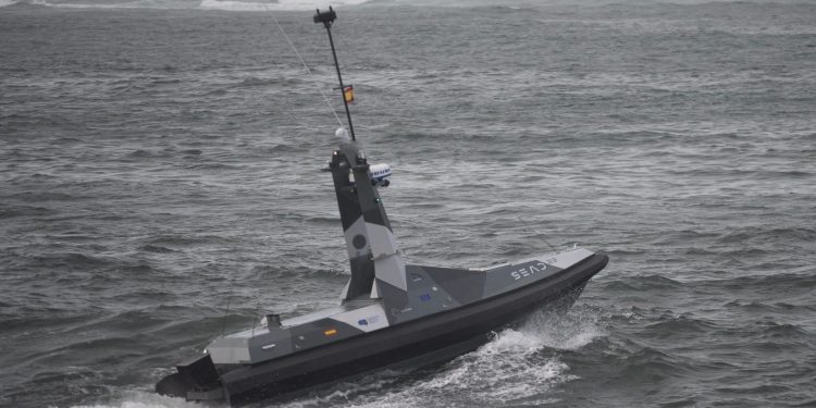 La OTAN prueba el «Sea23», vehículo marino no tripulado construido en Vigo