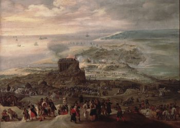 Corsarios holandeses apresan un navío inglés na ría de Vigo e reparten o botín