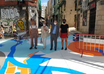 El arte sale a la calle Churruca en Vigo