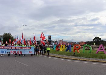 A Guarda y O Rosal salen a la calle en apoyo a los trabajadores de IKF