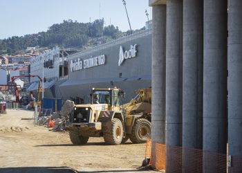 Los dos primeros tramos del túnel de acceso a Vialia Vigo, listos para su conexión