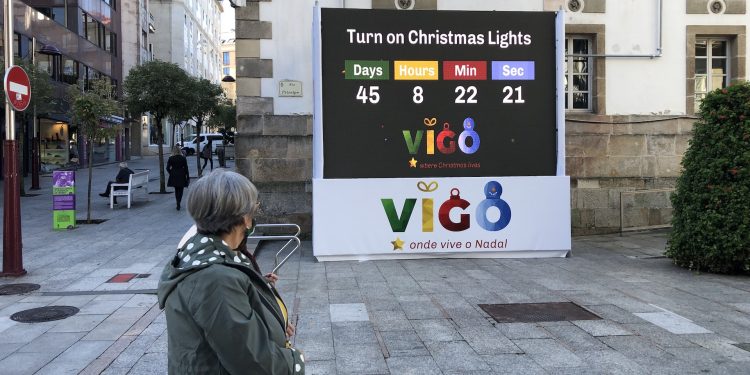 El reloj de la Navidad de Vigo