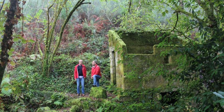 A descoñecida Fraga dos Muíños de Rodas, salvada dos lumes en 2017, obxectivo patrimonial de Nigrán