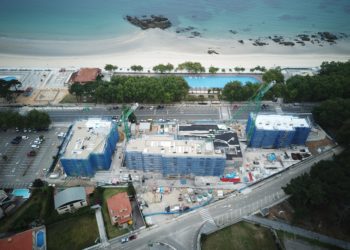 El nuevo hotel de Samil, a vista de pájaro