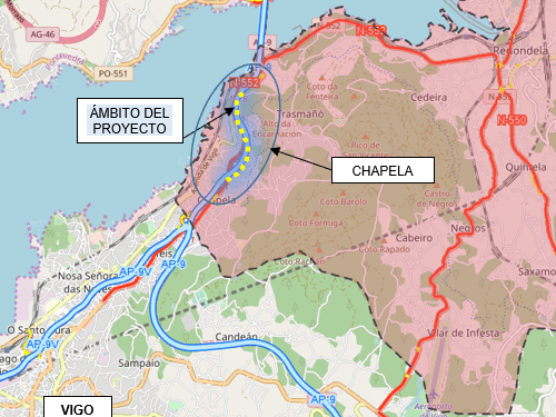 Un millón de euros para dos kilómetros de Chapela