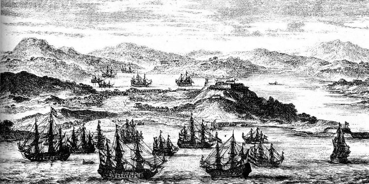 A captura dun navío portugués procedente de Brasil con tesouros provoca un longo preito