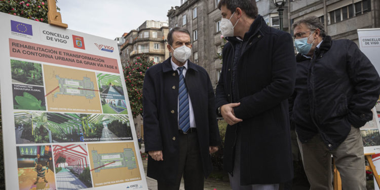Las obras de la Gran Vía de Vigo, entre enero y septiembre: “Nos acordaremos de Feijóo”