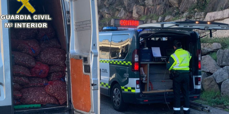 La Guardia Civil requisa 900 kilos de almeja clandestina en Mos