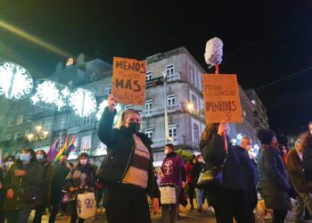 Vigo grita contra la violencia machista y alerta del calado del discurso fascista entre los más jóvenes
