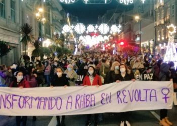 Vigo grita contra la violencia machista y alerta del calado del discurso fascista entre los más jóvenes