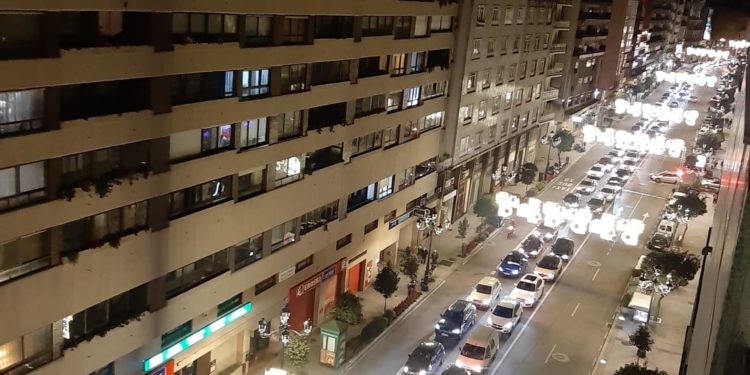 Atasco tráfico Navidad Vigo