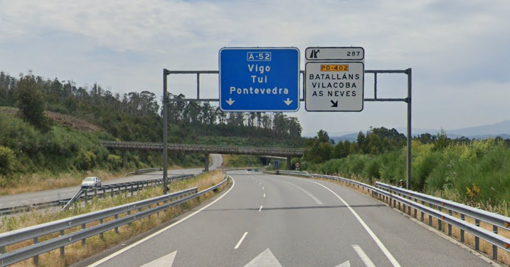 Muere un vecino de Vigo en un accidente de tráfico en la A-52