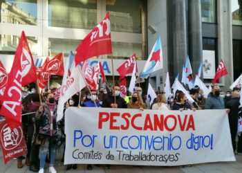 Trabajadores de Nueva Pescanova salen a la calle para pedir un convenio digno