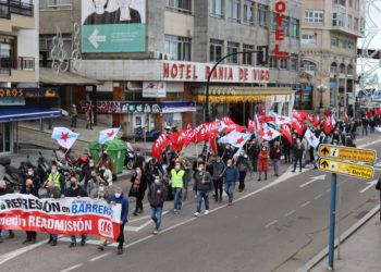A CIG maniféstase contra a represión sindical en Barreras e polo futuro do estaleiro