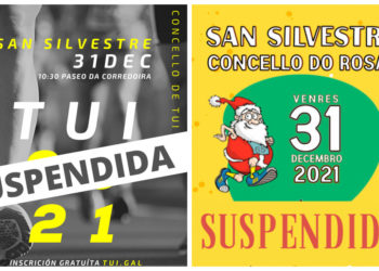 Tui e O Rosal suspenden a sus carreiras de San Silvestre