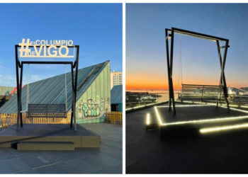 A Laxe estrena «El Columpio de Vigo» para capturar las mejores puestas de sol de la ría