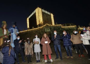 O Castelo de Soutomaior reloce coa espectacular iluminación de Nadal