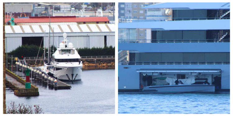 El «Somnium» amarra en Vigo y el «Moonrise» enseña su juguete más preciado