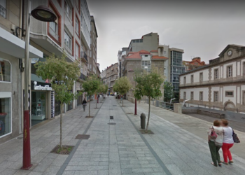 El montaje de la esfera de nieve de Netflix en Vigo empieza este jueves en O Progreso