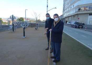La Vía Verde de Vigo estrena parque biosaludable y Caballero retrasa su apertura a abril