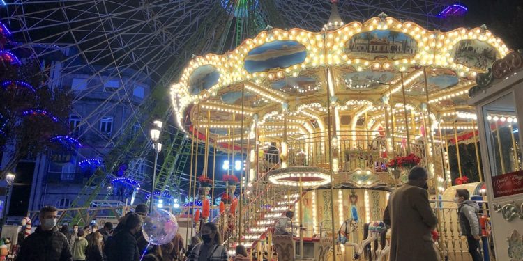 Navidad Vigo noria tiovivo