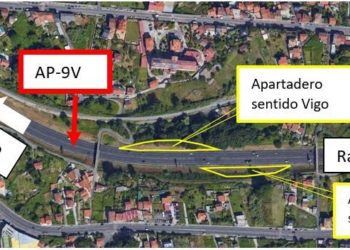 Cortes de tráfico en la AP-9 en Vigo para construir dos apartaderos de emergencia