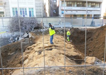 Las obras en Porta do Sol sacan a la luz el túnel que unía Príncipe con rúa Victoria