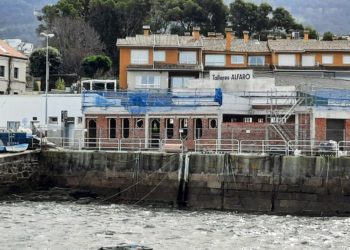 La nueva lonja de Canido ya se levanta en el puerto vigués dos años después