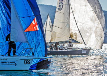 Los J80, a escena en Baiona