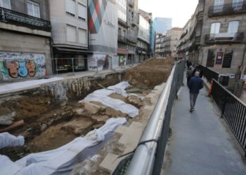 Los arqueólogos tapan el yacimiento de Elduayen tras realizar la fotogrametría