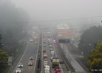 Nuevo colapso de tráfico en la A-55 por un accidente en Mos