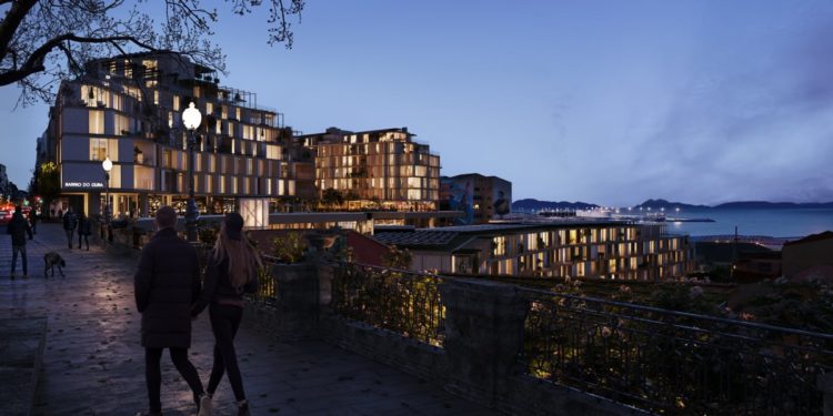 El impactante vídeo del futuro Barrio do Cura y sus espacios públicos: mirador, parque urbano y área comercial