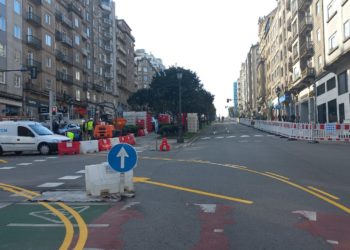 La Gran Vía de Vigo recupera el bypass para reconducir el tráfico durante tres meses