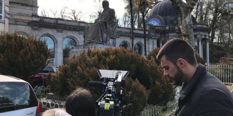El Balneario de Mondariz se convierte en un gran plató para el rodaje de una película sobre Pardo Bazán