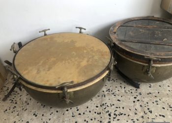 Los timbales de la Banda Municipal de Vigo