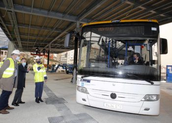 Comienzan las pruebas de circulación de autobuses en la estación intermodal de Vigo