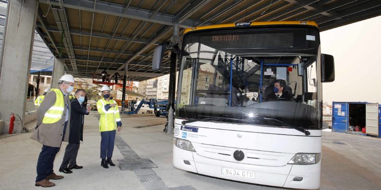 Comienzan las pruebas de circulación de autobuses en la estación intermodal de Vigo