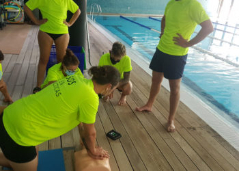 Imagen de un curso de socorrismo de 2020