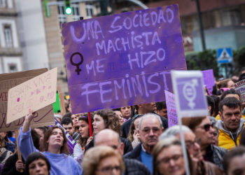 manifestación 8m en Vigo