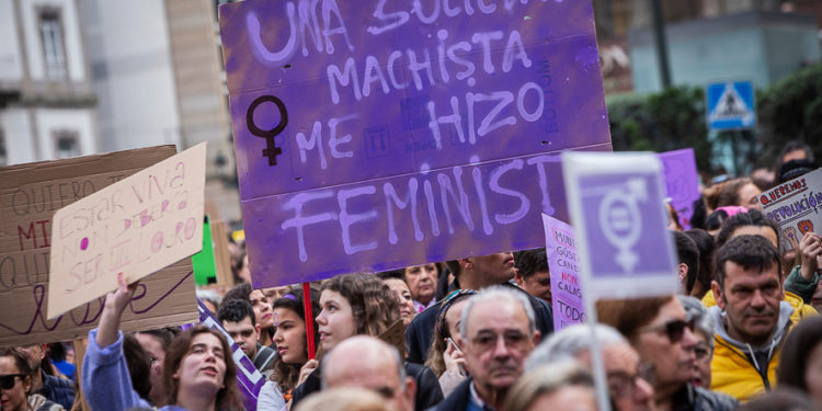 manifestación 8m en Vigo