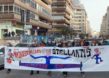 Manifestación en defensa de los trabajadores de la automoción