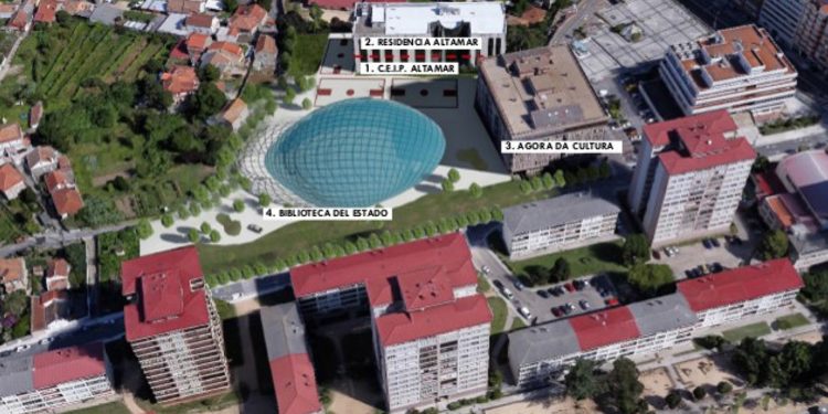 El proyecto de la Biblioteca del Estado en Vigo prevé construir un edificio de tres o cuatro alturas